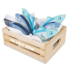 Tidlo Set Di Carne E Pesce In Legno Per Giochi Di Ruolo | Alimenti Finti In Cassetta | Giocattolo Educativo Per Bambini - 3