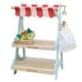 Le Toy Van Honeybee Market stall will provide hours of imaginative play, serving customers at the café, then simply turn it around to reveal a market style shop