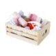 Le Toy Van Meat Crate is a wooden crate complete with sausage, steak, chicken, salami & bacon pieces, perfect for pretend play activities.