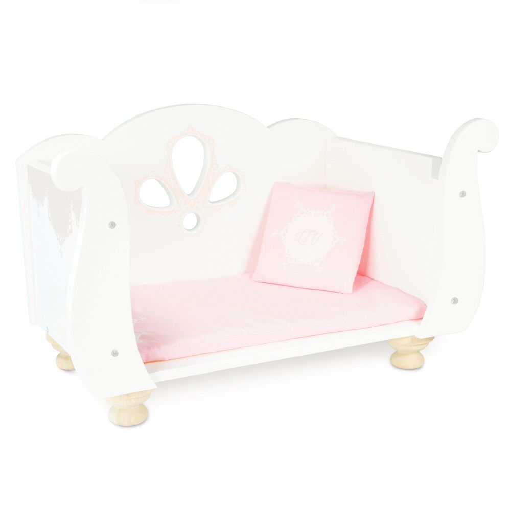 Le Toy Van Sleigh Doll Cotbed - Image 7
