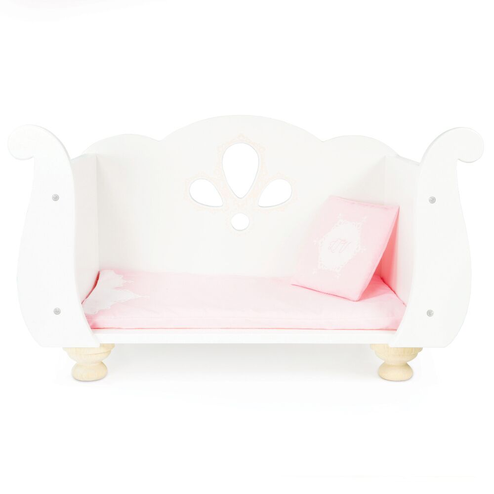 Le Toy Van Sleigh Doll Cotbed - Image 8