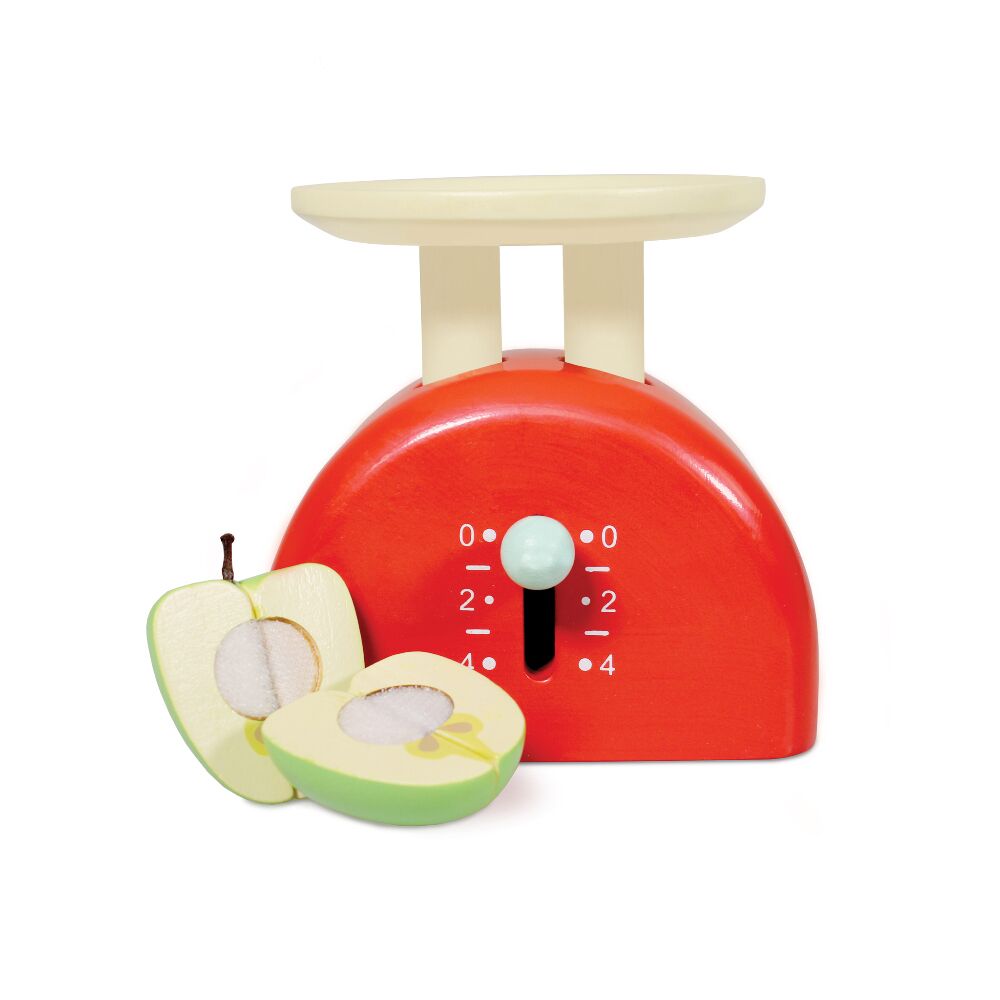 Le Toy Van Weighing Scales would be a great hit with little chefs and budding bakers, a lovely addition to your little one's pretend play Kitchen or Shop