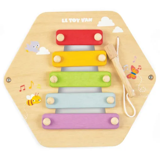 Le Toy Van Xylophone Activity Tile can be wall mounted, played with on a table top or even on the floor. Suitable for ages 18 months+