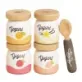 This Le Toy Van Yoghurt Play Food Pack is a great plastic free toy that would be a great addition to any play kitchen or shop.