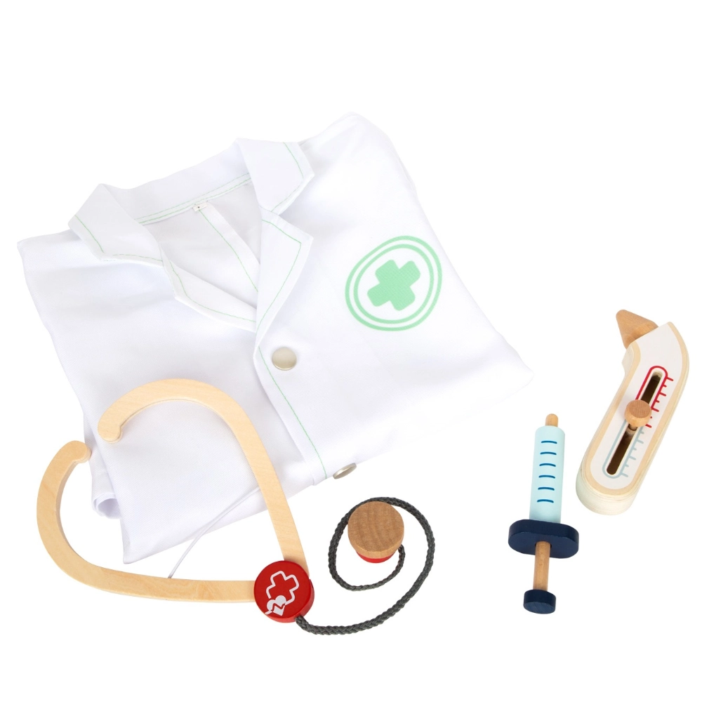 Legler Doctors Coat Play Set, complete with medical equipment is an ideal outfit for little physicians and junior nurses! Suitable From 3 Years +