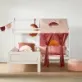 Lifetime Bed With Bench & Sunset Dreams Canopy is a unique super cool kids bed combining a full sized single bed with guarding, a fun canopy and a chill out seat to one side which is ideal for bedtime stories.