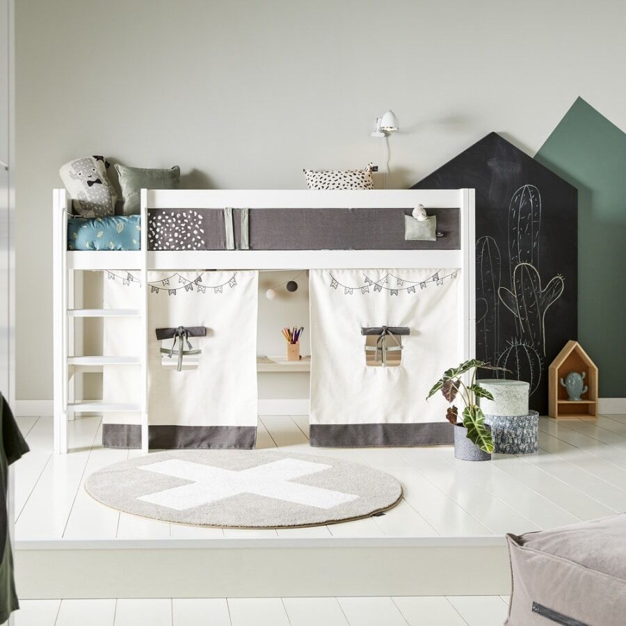 The Lifetime Cactus Semi High Bed would bring a sense of excitement and adventure to any Child's room with a hideout underneath.