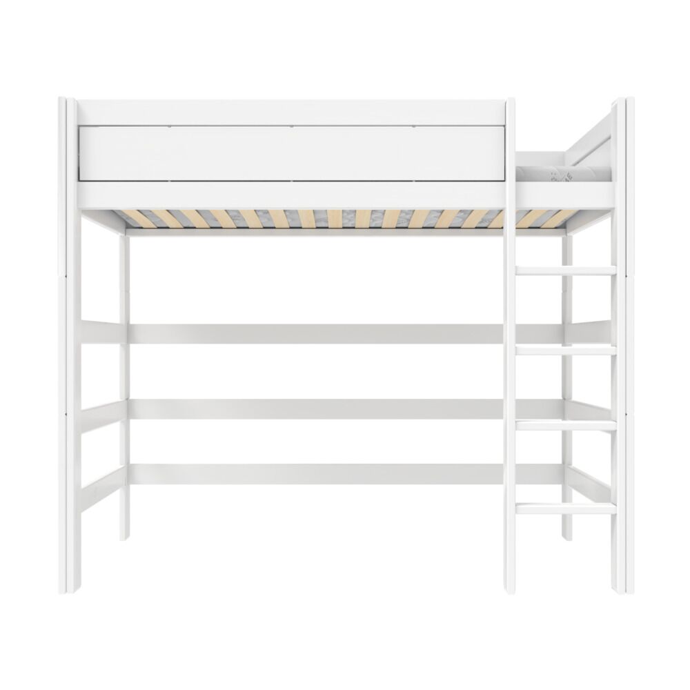 Ideal solution for a box room or where space is limited, affording space beneath for play, study or for storage