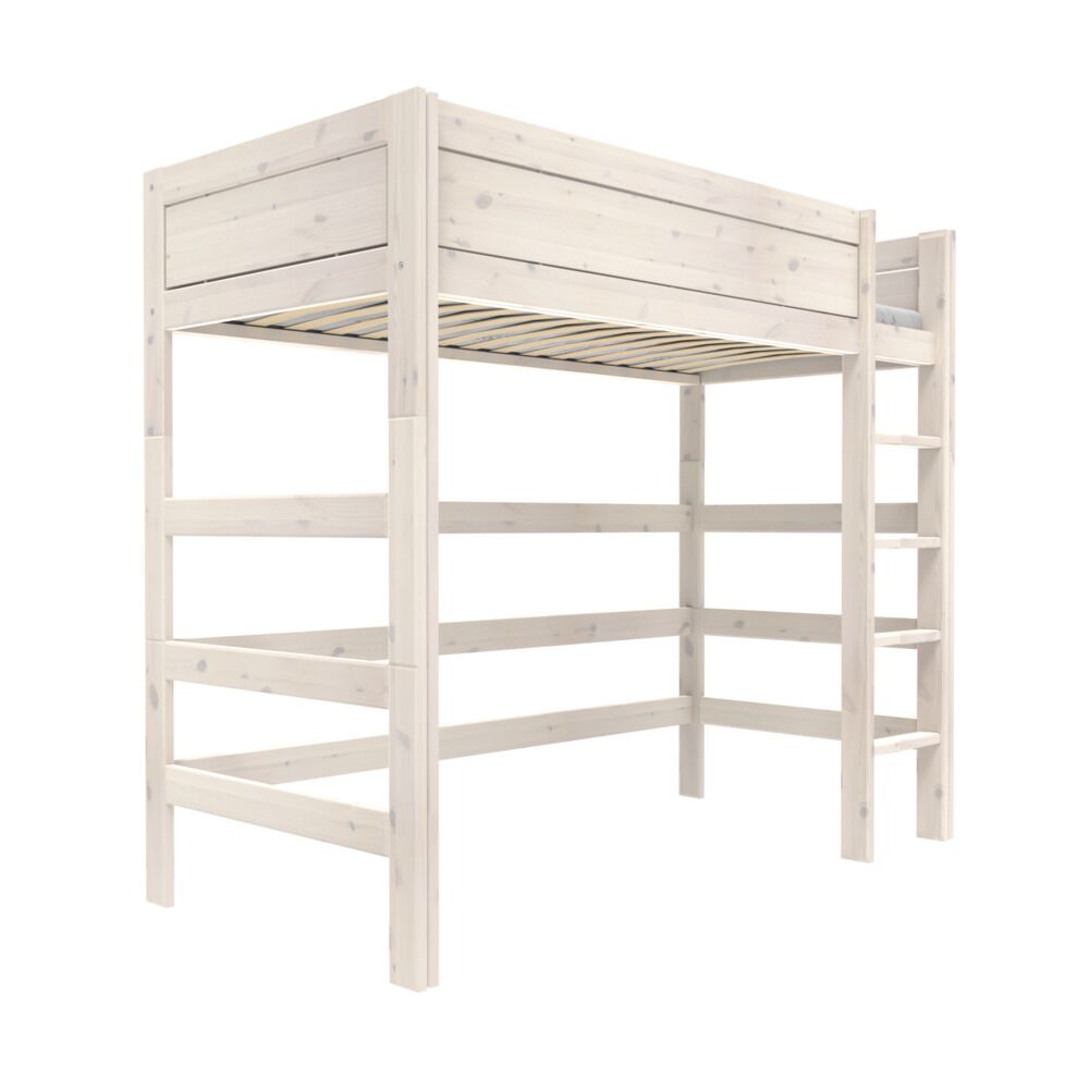 Ideal solution for a box room or where space is limited, affording space beneath for play, study or for storage