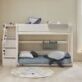 Lifetime Low Bunk Bed With Steps features the lower bed right at floor level, so it will even accommodate smaller children and sturdy storage steps which provide very safe access to the upper bed.