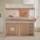 Lifetime Semi High Bed Breeze With Peach Fabric Roof finished all in White with "Breeze" Panels all around creating an open, lighter and playful look that would be ideal for any children's room.
