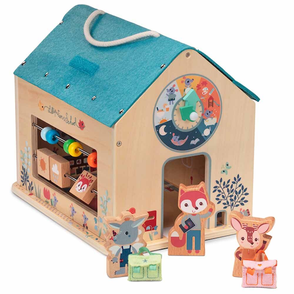Lilliputiens My First School has been designed so that your toddler can flourish with this developmental toy that incorporates many classroom elements.