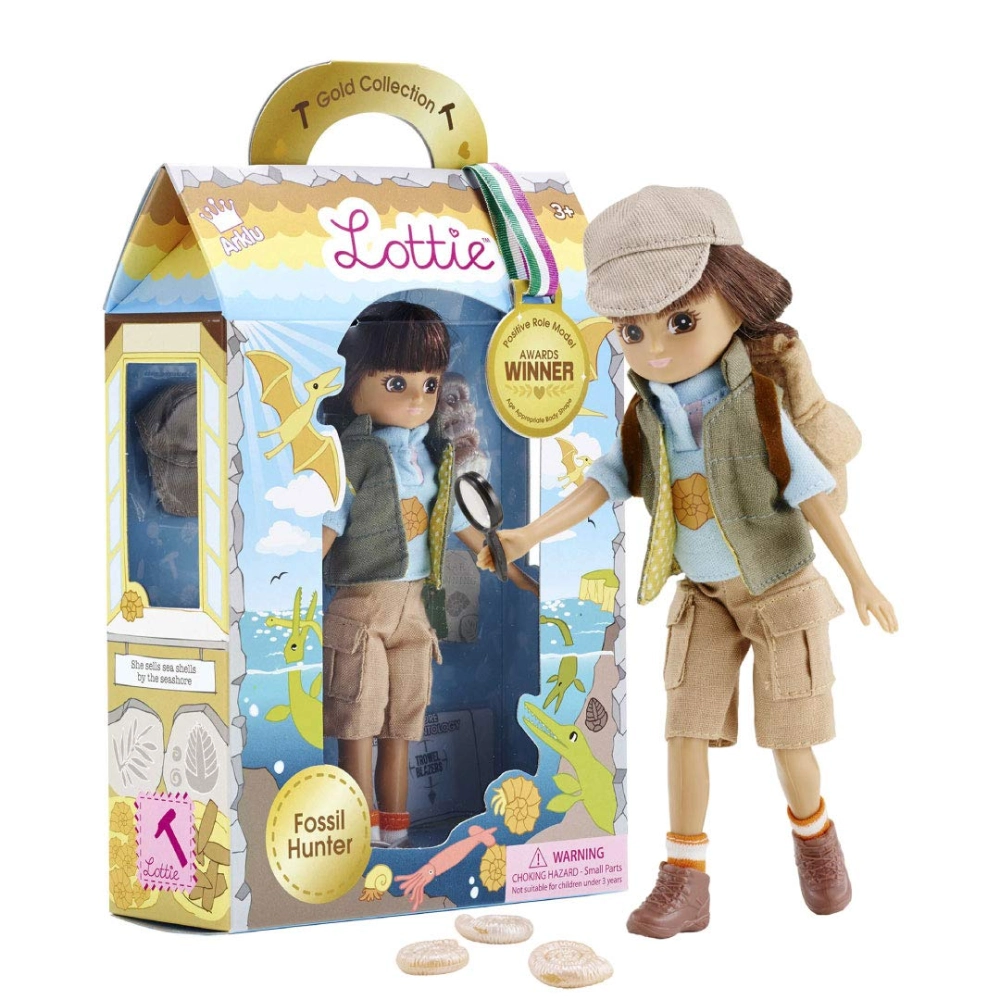 Lottie Doll Fossil Hunter has lots of ‘dressable’ fun; her clothes have simple velcro fastenings which makes for an easy outfit change