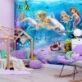 This Walltastic Magical Mermaid Wall Mural, is a wonderfully illustrated wall mural that would instantly transform any kids room or playroom.