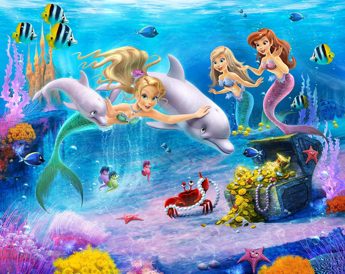 Magical Mermaids Mural 47020