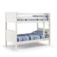 Maine Bunk Bed in Surf White features clean lines, paneled headboards & footboards and simple styling which offers a modern and timeless look