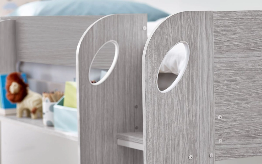 Mars Bunk Bed Grey Oak 3