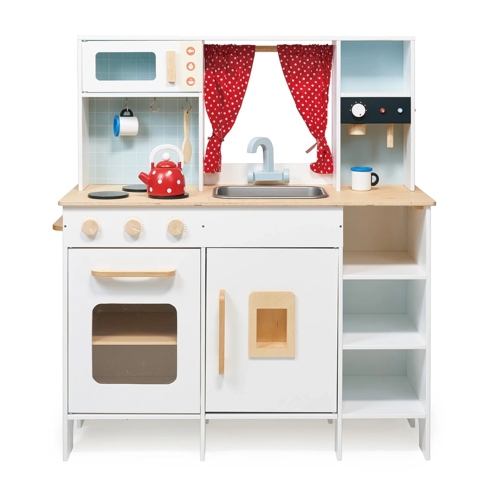 Mentari Play Kitchen, a beautifully crafted playset designed for hours of role-playing fun, that will inspire inspire creativity & realistic cooking fun