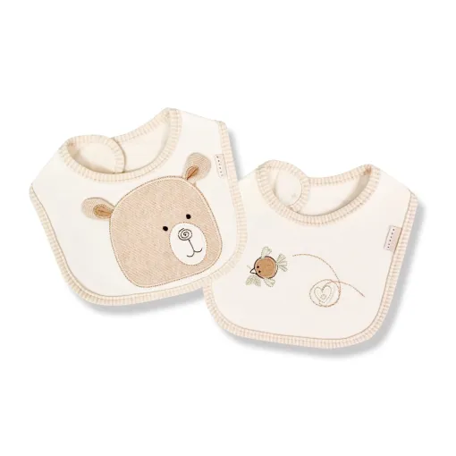 This Natures Purest Hug Me Bibs Set is made with super-soft 100 cotton, kind and comfortable next to your Baby's skin.