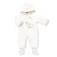 Natures Purest Hug Me Snowsuit is made with super-soft jersey as the padded jacket and lined in striped jersey, providing extra warmth and comfort.