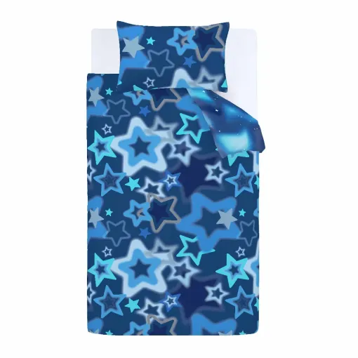 Ombre Stars Blue Single Duvet Cover 5