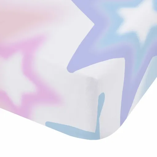 Ombre Stars White Single Fitted Sheet 3