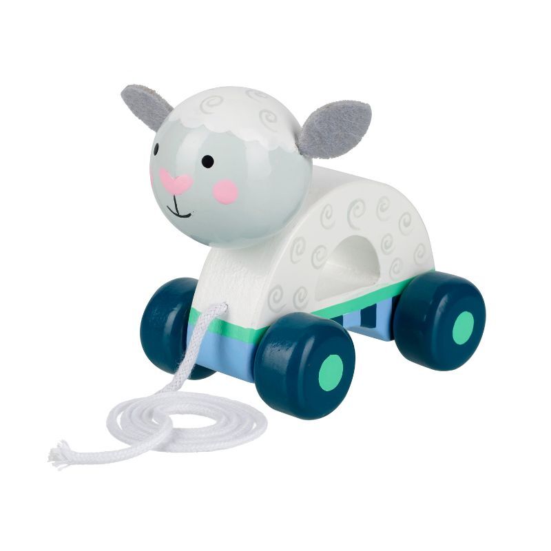 Orange Tree Toys Pull Along Sheep is perfect for encouraging young one to take their first steps of life with their new woolly friend.