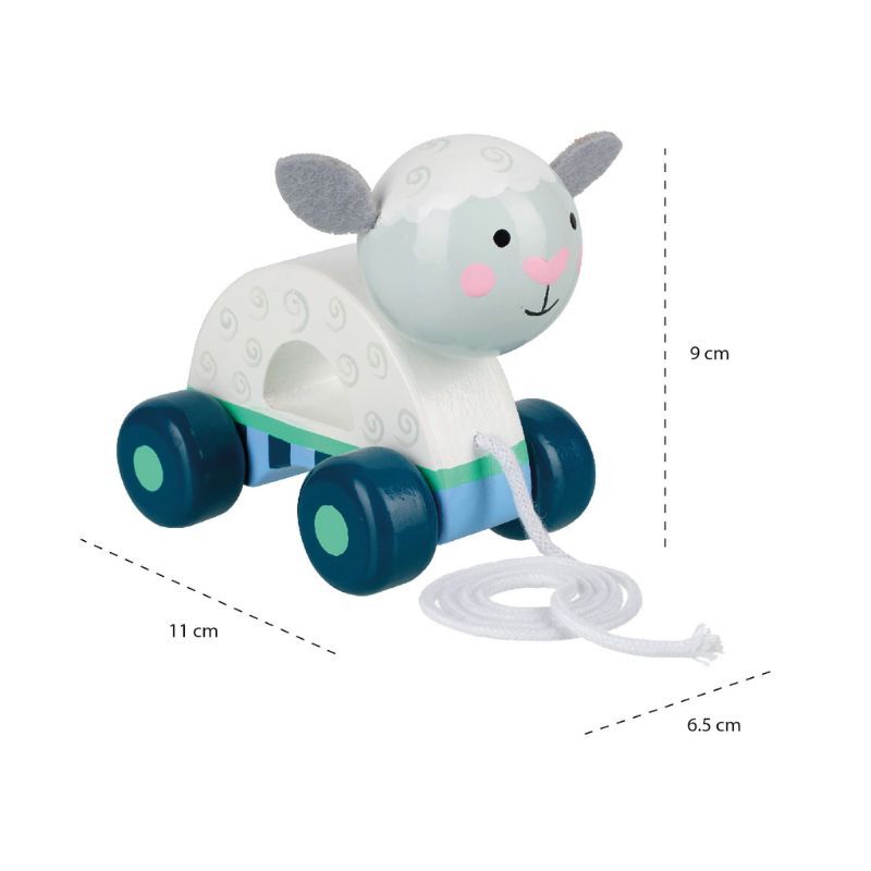 Orange Tree Toys Pull Along Sheep - Image 4