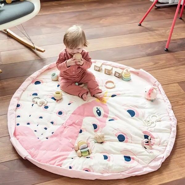 Play & Go Soft Toy Storage Bag and Playmat Pink