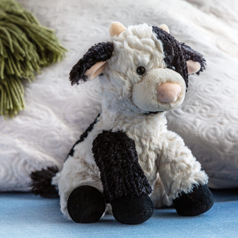 Putty Clover Cow is so soft and comfy with soft horns and floppy ears and would make for a wonderful Baby gift. Suitable from Birth