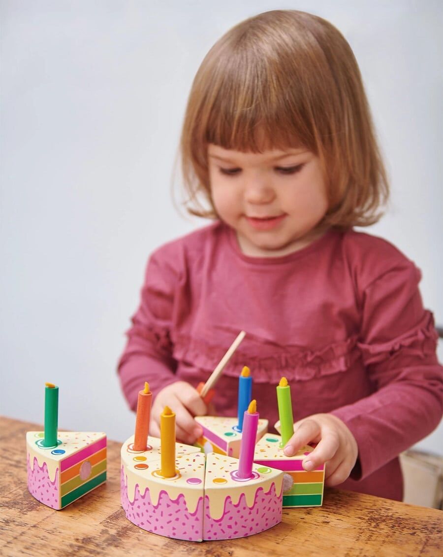 Tenderleaf Toys Rainbow Birthday Cake - Image 3