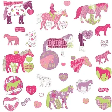 RoomMates Crazy Horse kids Wall Stickers 4
