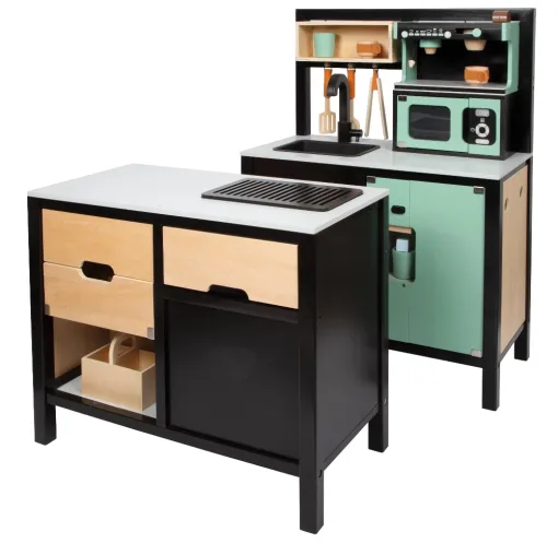 Small Foot Industrial Play Kitchen With Kitchen Island 03