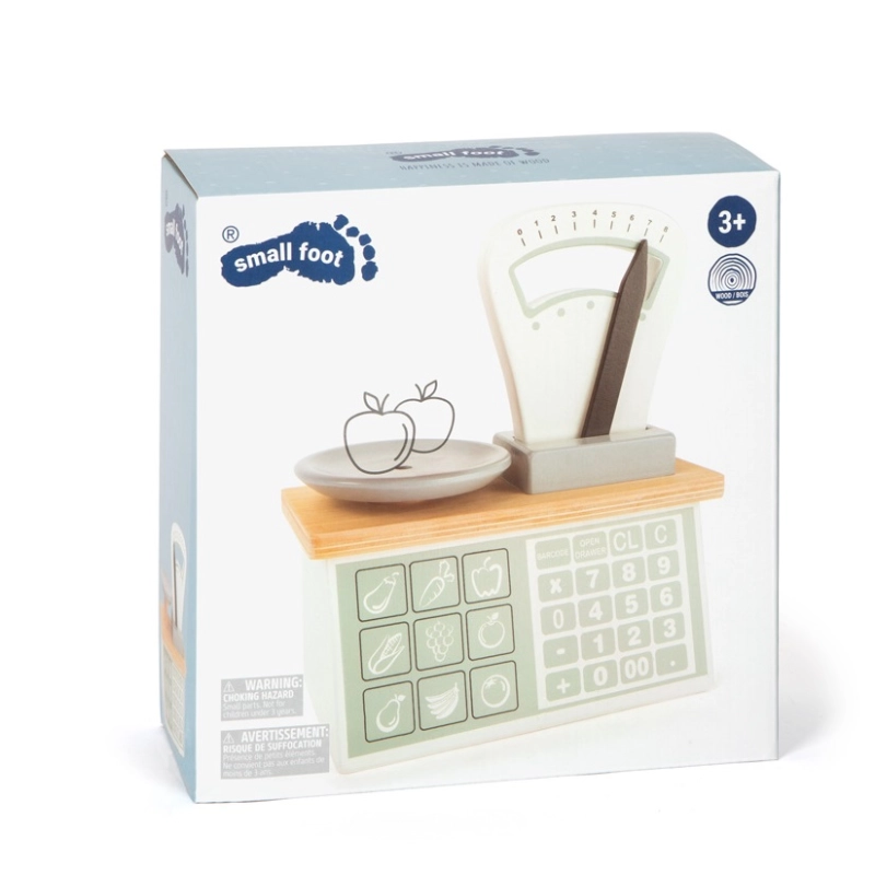 Small Foot Wooden Weighing Scales 3