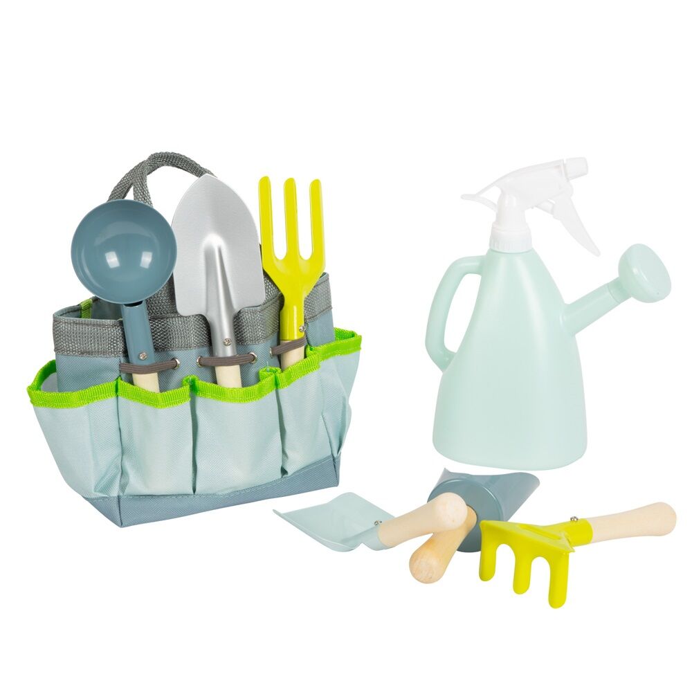 Smallfoot Garden Bag with Gardening Tools, a practical helper in the garden, ideally suited to help children to transport all of the tools for the garden.
