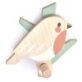 Tenderleaf Forest Coat Hook features a lovely robin design suitable for a bedroom or hallway for those all important coats, dressing up outfits and aprons.