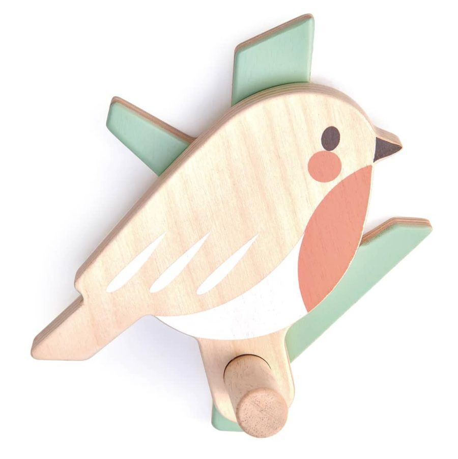 Tenderleaf Forest Coat Hook features a lovely robin design suitable for a bedroom or hallway for those all important coats, dressing up outfits and aprons.
