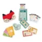 All set to open your shop, with this Tender Leaf Toys Play Pay Pack, complete with Card reader, illustrated receipts, fox purse, paper money and coins.