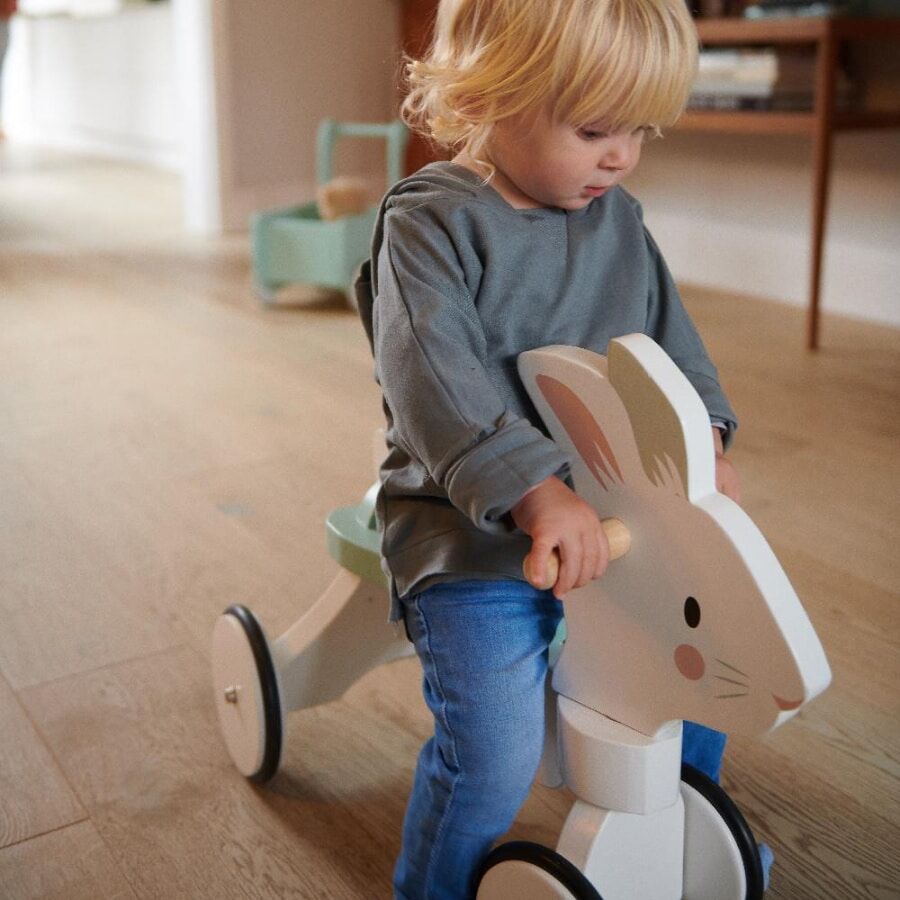 Tender Leaf Toys Running Rabbit Ride-On - Image 5