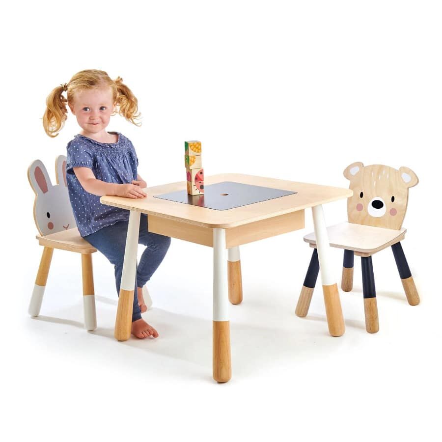 Tenderleaf Forest Animals Table & 2 Chair Set - Image 2