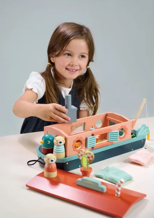 Tenderleaf Toys Little Otter Canal Boat 9