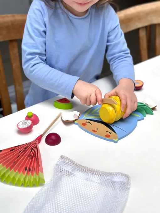 Tenderleaf Toys Tropical Fruit Chopping Board 1