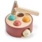 Tenderleaf Toys Woodpecker Game is hammer game for those active toddlers who love to bash things! The game is designed like a tree trunk, bash the four coloured balls
