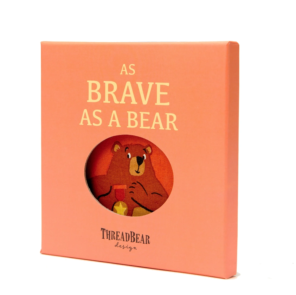 Threadbear As Brave as a Bear Rag Book, features12 animals each with their own characteristic features to identify with.