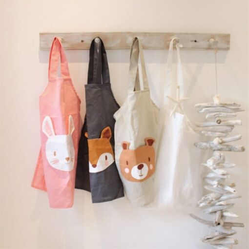 ThreadBear Fox Linen Apron - Image 5