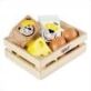 Tidlo Eggs & Dairy Set delightful play food set includes two eggs, two cheese triangles, butter and milk. Suitable for 3 years+