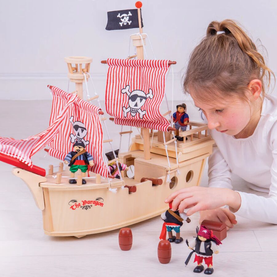 Tidlo Toys Paragon Pirate Ship - Image 4