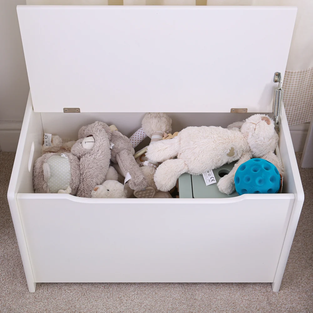 Tidlo Wooden Toychest White 2