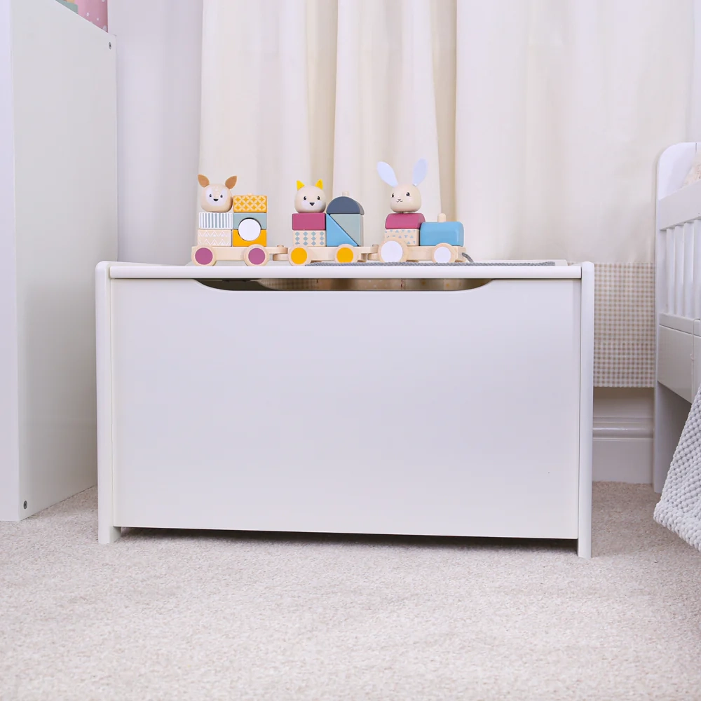 Tidlo Wooden Toychest White 4