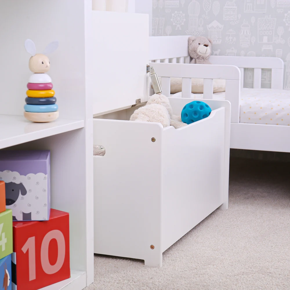 Tidlo Wooden Toychest White 6